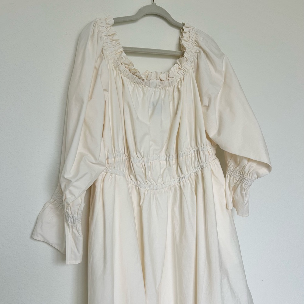 Eloquii Off The Shoulder Ruffle Midi Dress - Picture 3 of 6